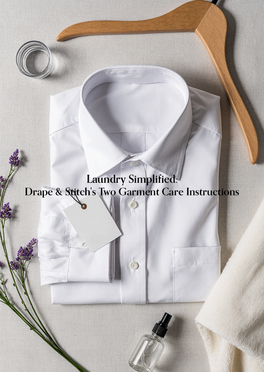 Laundry Simplified: Drape & Stitch's Two Garment Care Instructions
