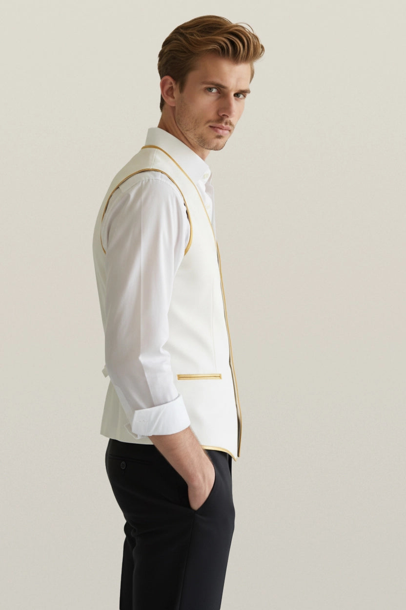 The Signature Satin Bound Vest