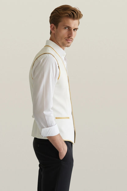 The Signature Satin Bound Vest
