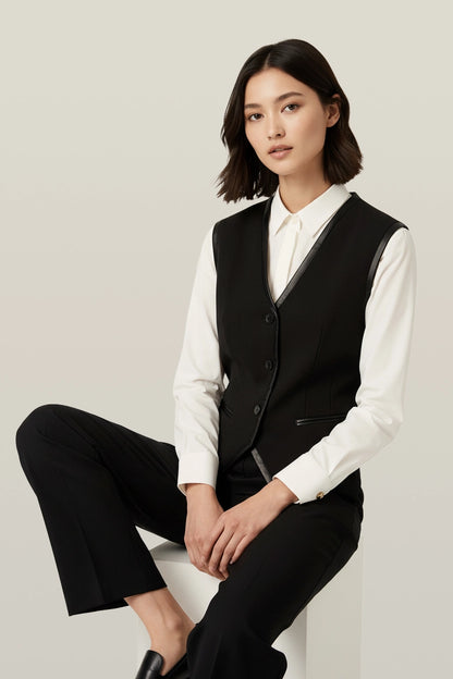 The Signature Satin Bound Vest