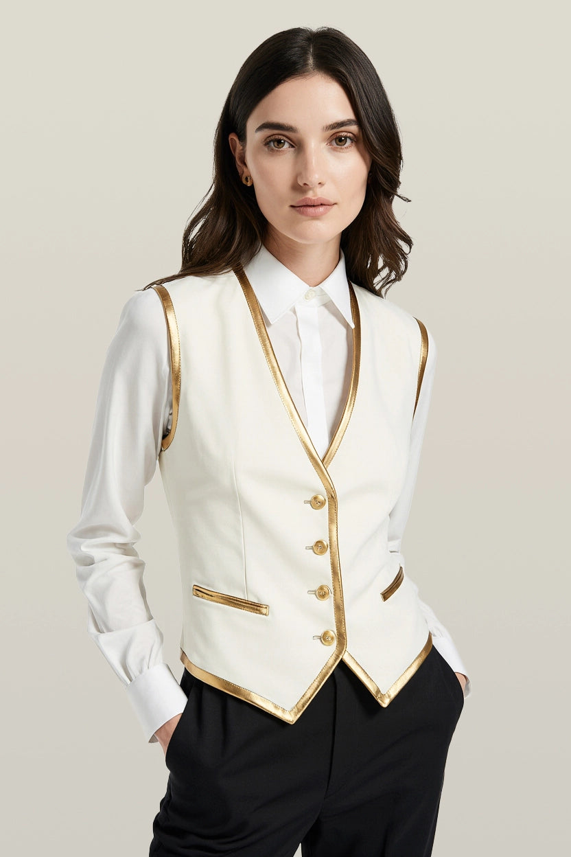 The Signature Satin Bound Vest