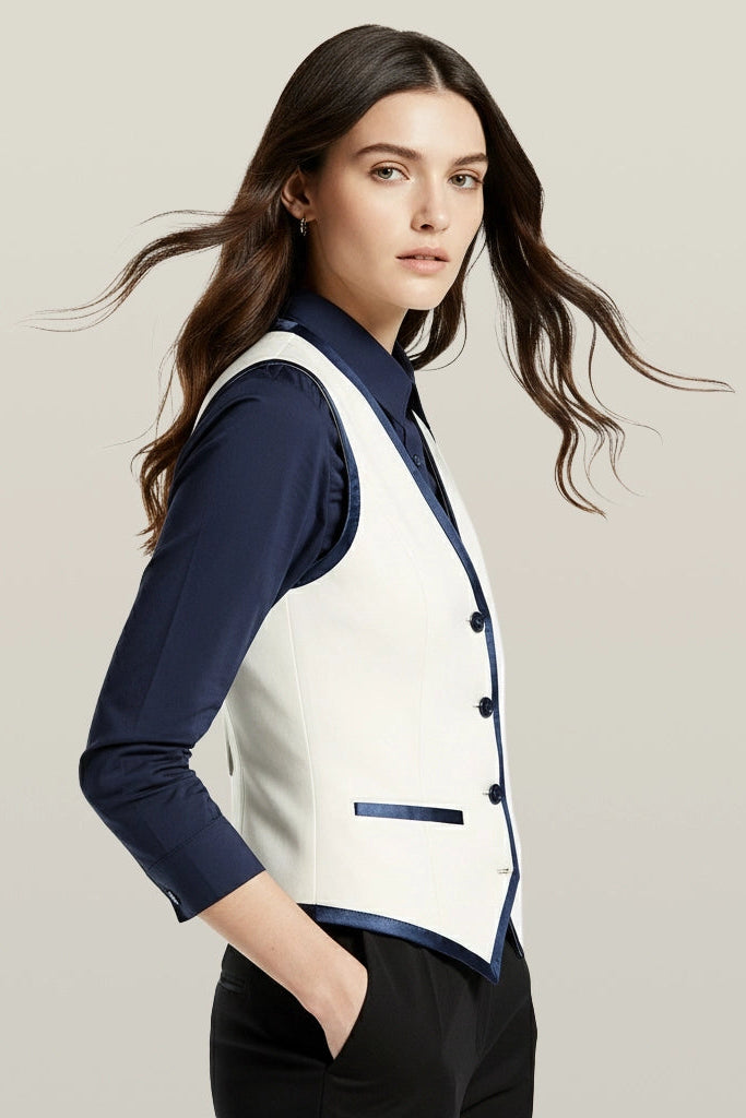 The Signature Satin Bound Vest