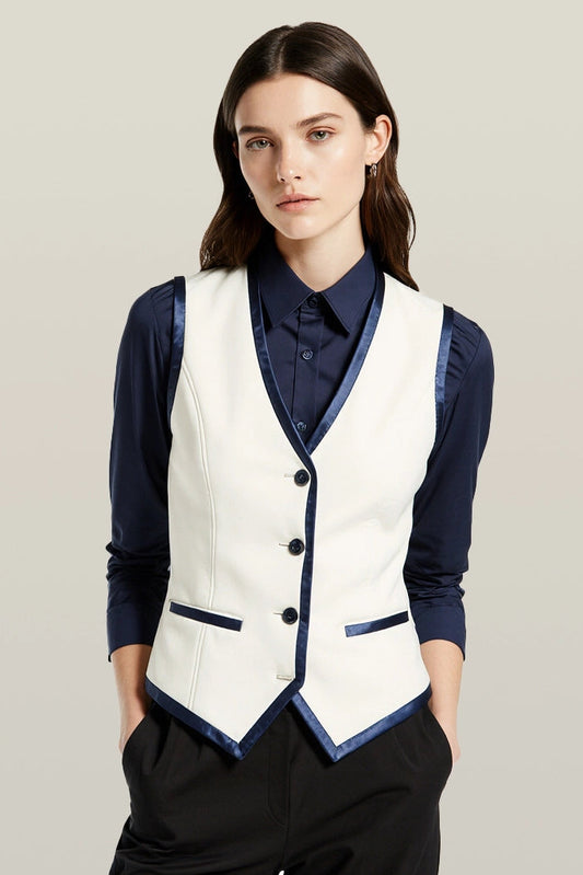 The Signature Satin Bound Vest